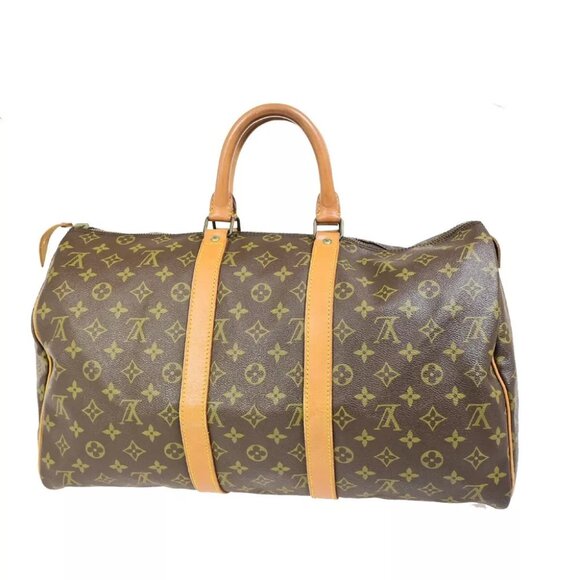 AUTHENTICITY GUARANTEED LOUIS VUITTON Keepall Travel Hand Bag Monogram - Picture 3 of 14